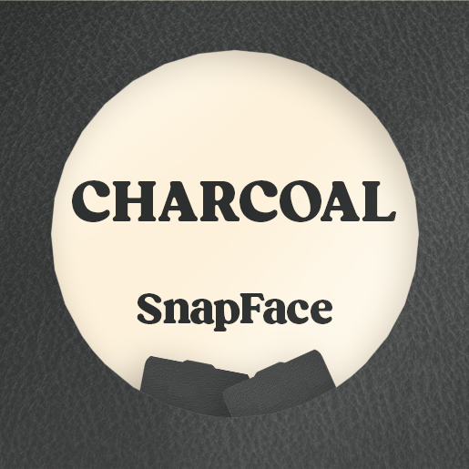 Retro Snap Interchangeable SnapFace - Charcoal