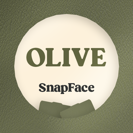 Retro Snap Interchangeable SnapFace - Olive