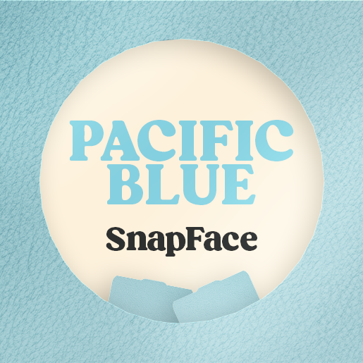 Retro Snap Interchangeable SnapFace - Pacific Blue