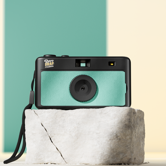 Retro Snap Screen Free Digital Camera - Teal